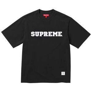 Size XXL • Supreme Collegiate Applique • S/S Top • Black • Cross Posted • Firm